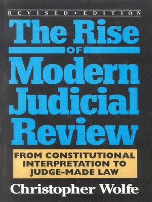 cover image of The Rise of Modern Judicial Review